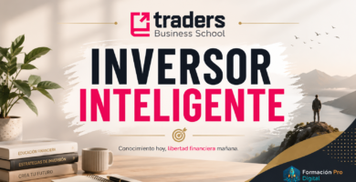 Inversor Inteligente de Traders Business School, imagen destacada de la review con el logo de la escuela y una ilustración sobre inversión y educación financiera.