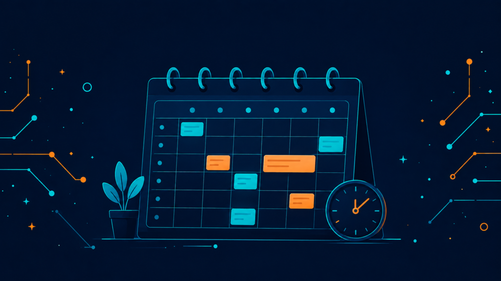 Calendario semanal para compaginar un curso online con el trabajo